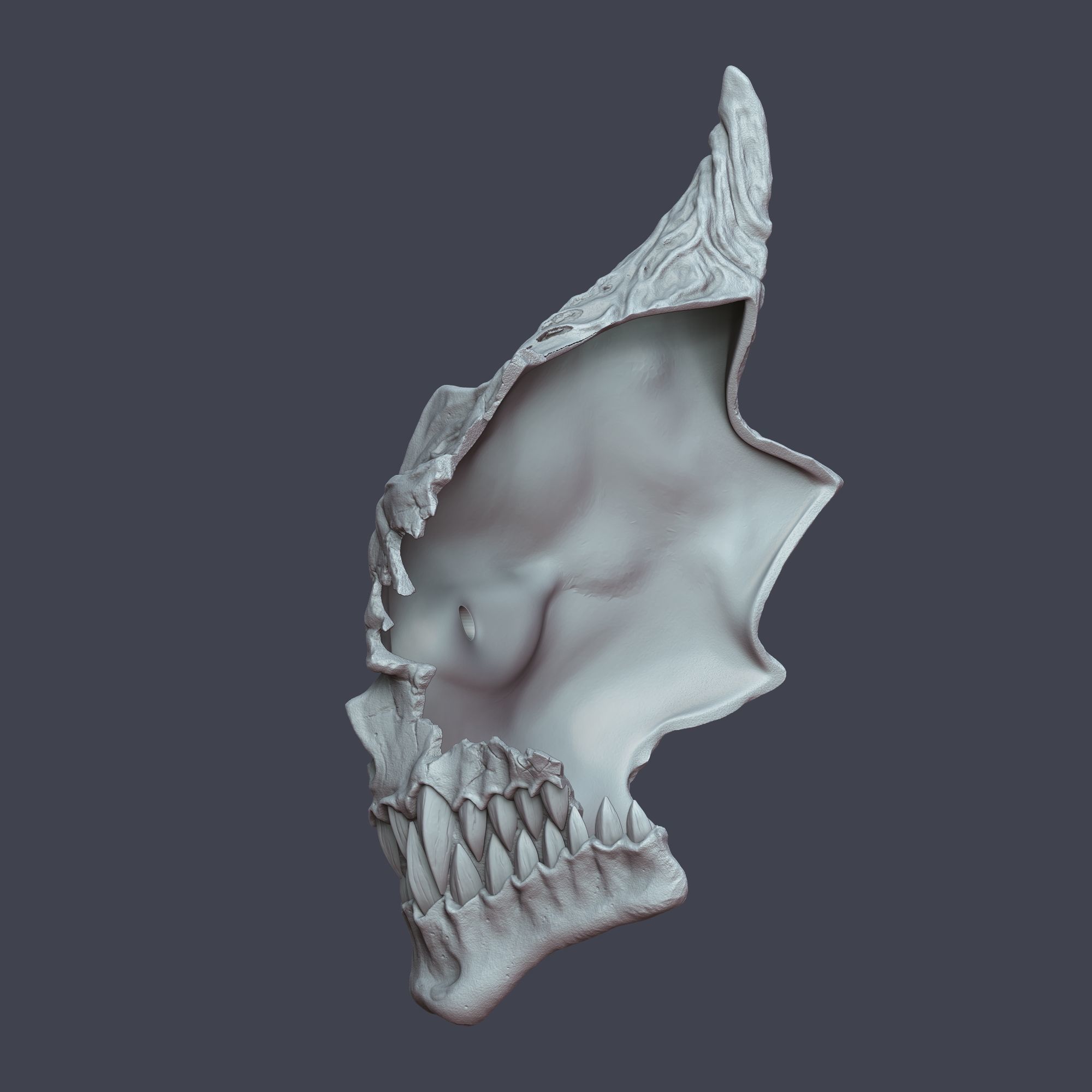 Kaiju No 8 Half Mask 3D print model_2