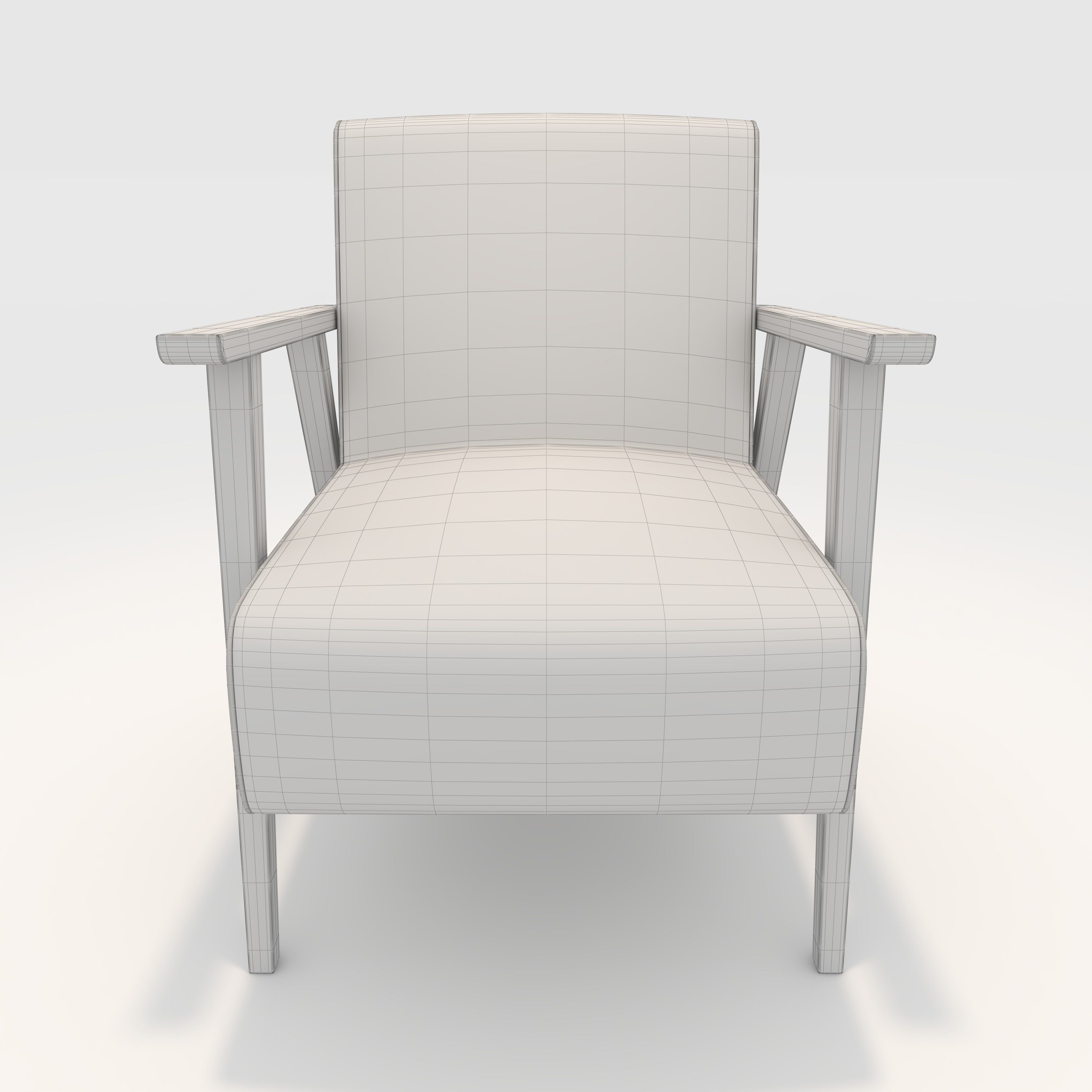 Armchair 34 3D model_3