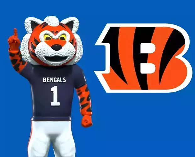 NFL - Cincinnati Bengals mascot- WHO DEY - 3D PRINT 3D print model