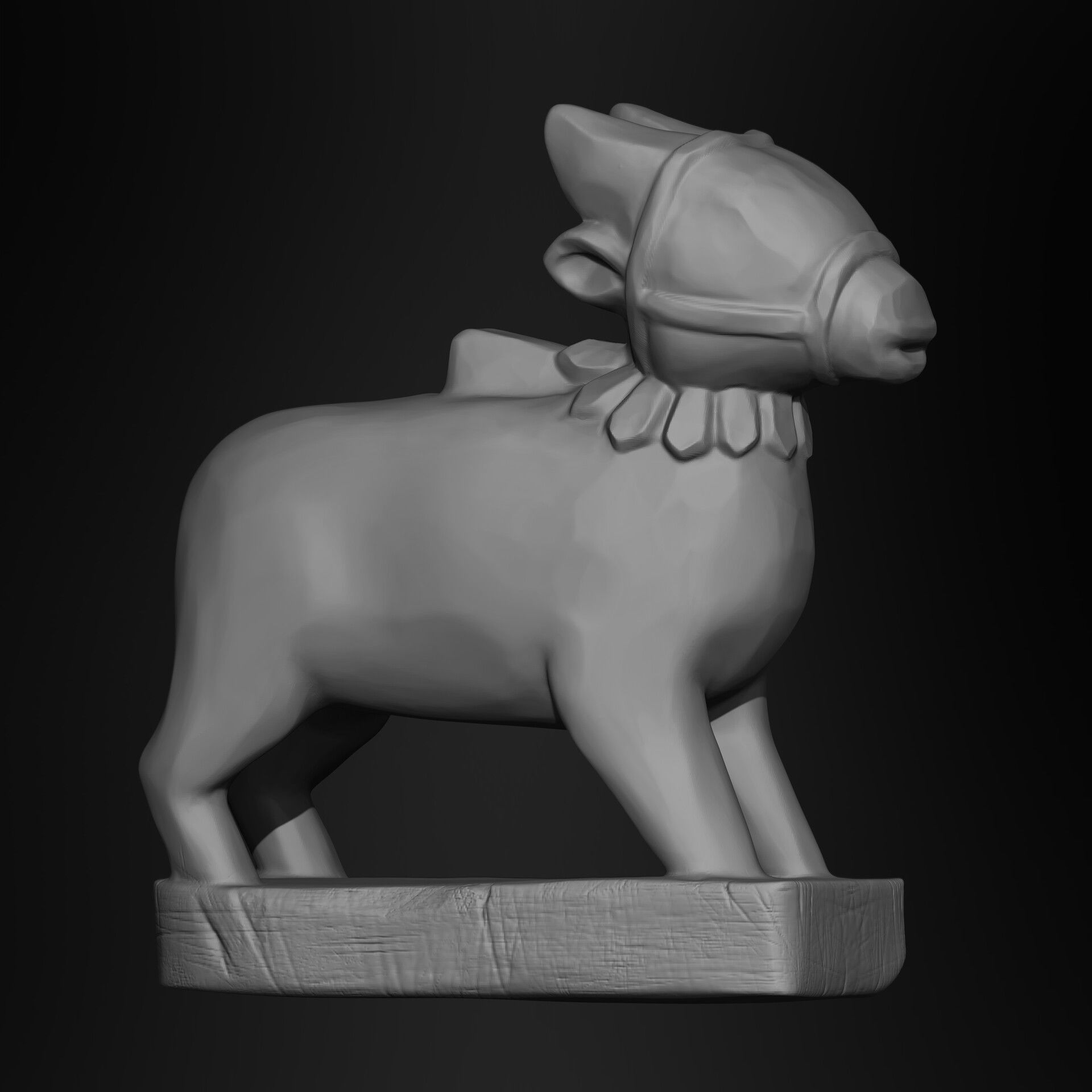 5 in One Highpoly Sculpture Stl Obj Fbx Sculpted in Zbrush 2019 3D model_5