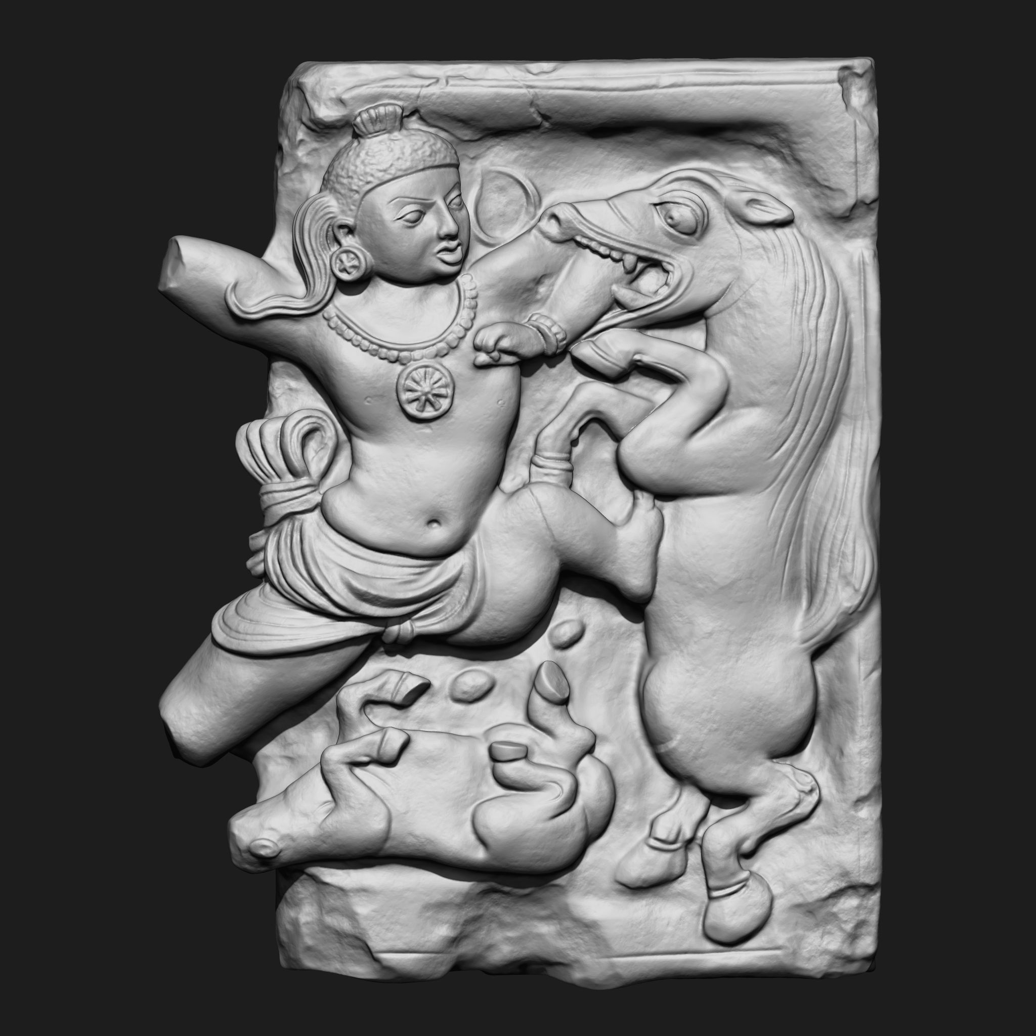 5 in One Highpoly Sculpture Stl Obj Fbx Sculpted in Zbrush 2019 3D model_26