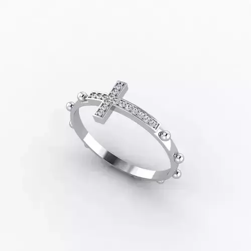 Jesus cross ring