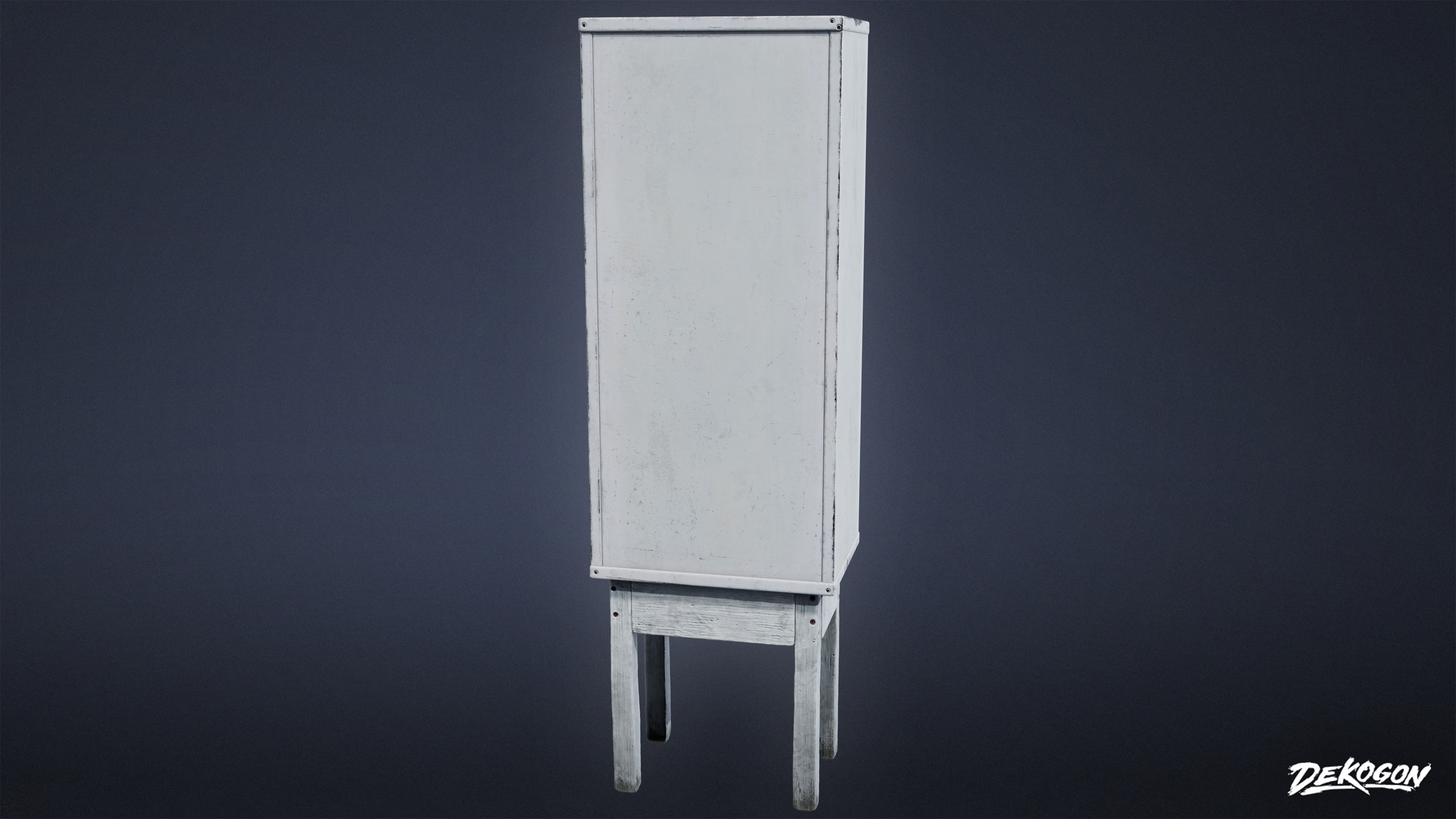 JOBSITE - Large Storage Shelf 01 - LOW POLY AND NANITE Low-poly 3D model_3