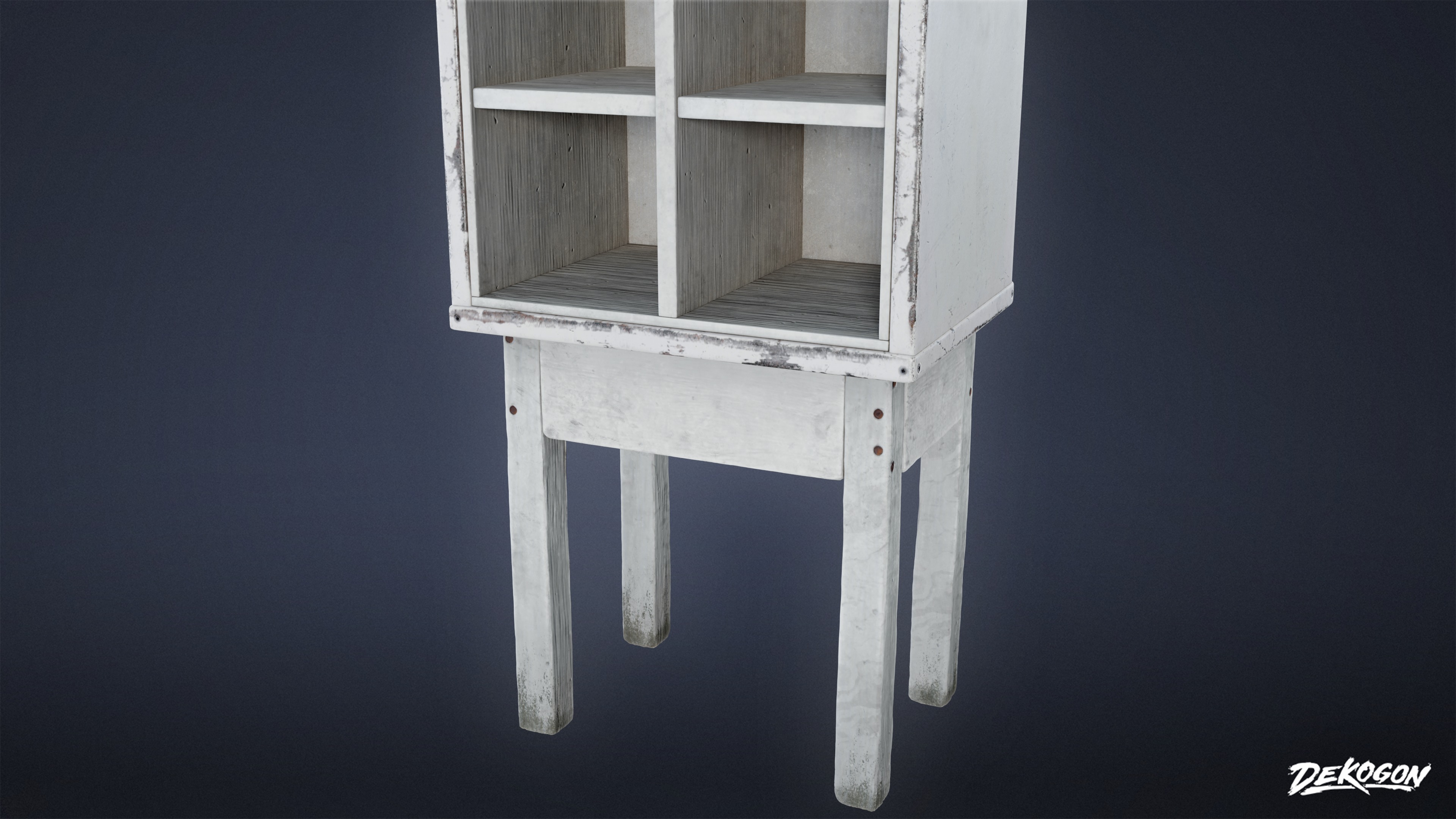 JOBSITE - Large Storage Shelf 01 - LOW POLY AND NANITE Low-poly 3D model_5