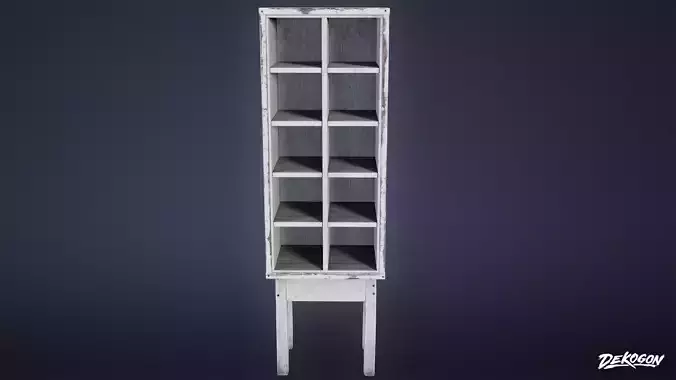 JOBSITE - Large Storage Shelf 01 - LOW POLY AND NANITE