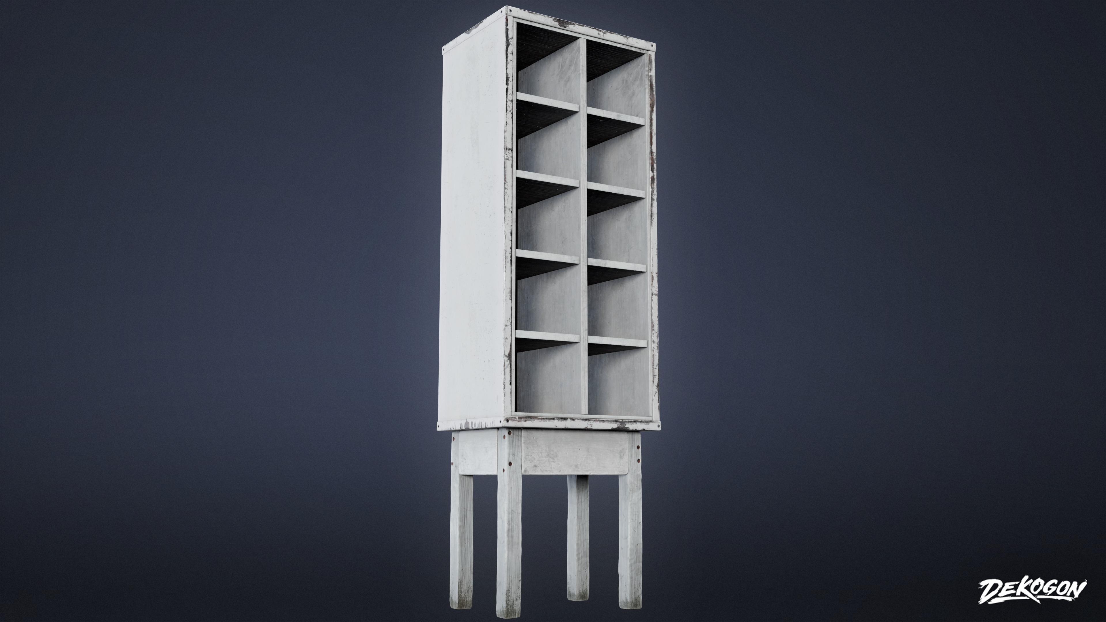 JOBSITE - Large Storage Shelf 01 - LOW POLY AND NANITE Low-poly 3D model_4
