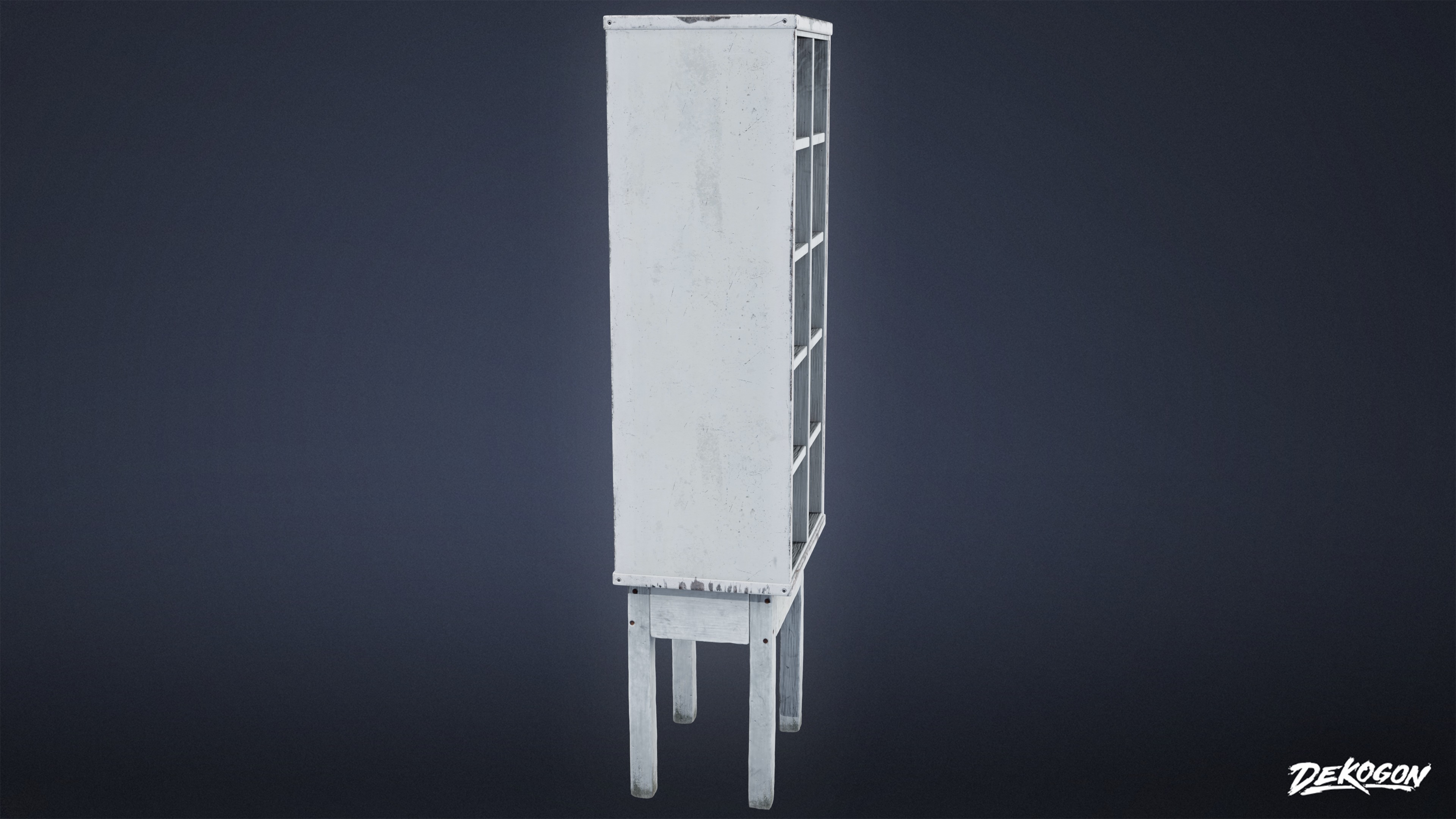 JOBSITE - Large Storage Shelf 01 - LOW POLY AND NANITE Low-poly 3D model_2