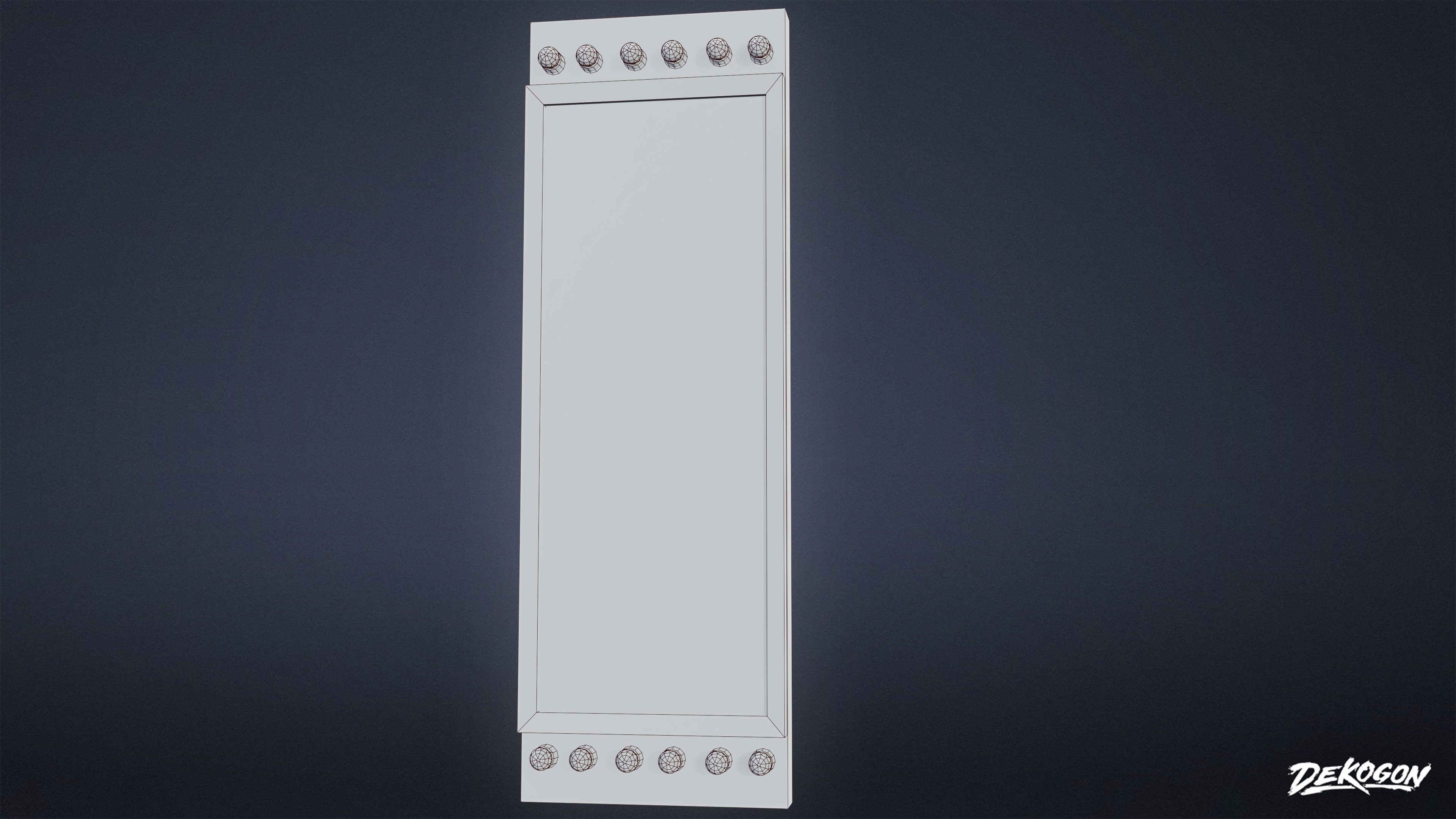 JOBSITE - Movie Poster Marquee 01 - LOW POLY AND NANITE Low-poly 3D model_7