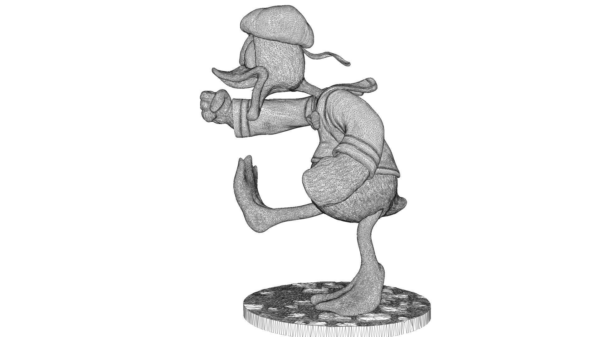 Donald Duck for 3D Printing Stl 3D print model_20