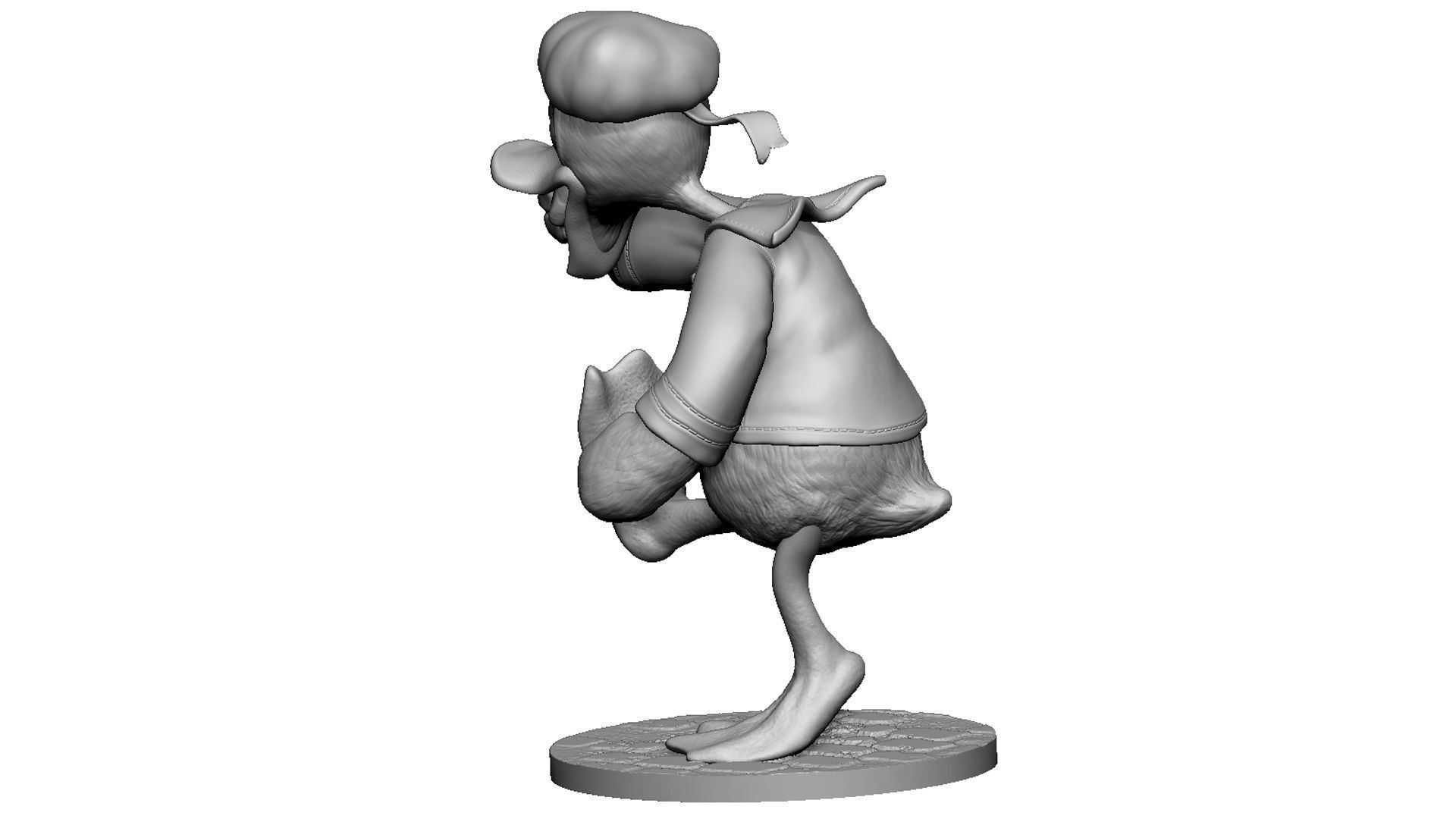 Donald Duck for 3D Printing Stl 3D print model_10
