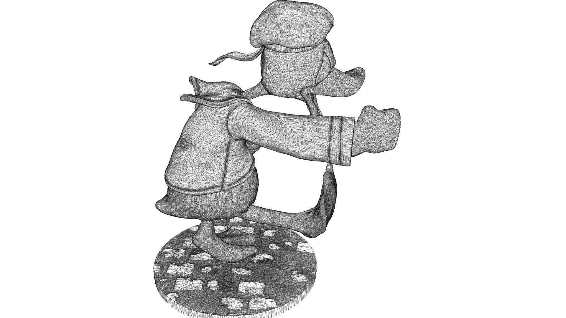 Donald Duck for 3D Printing Stl 3D print model_21