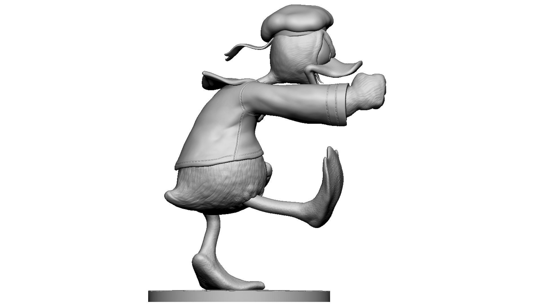 Donald Duck for 3D Printing Stl 3D print model_15