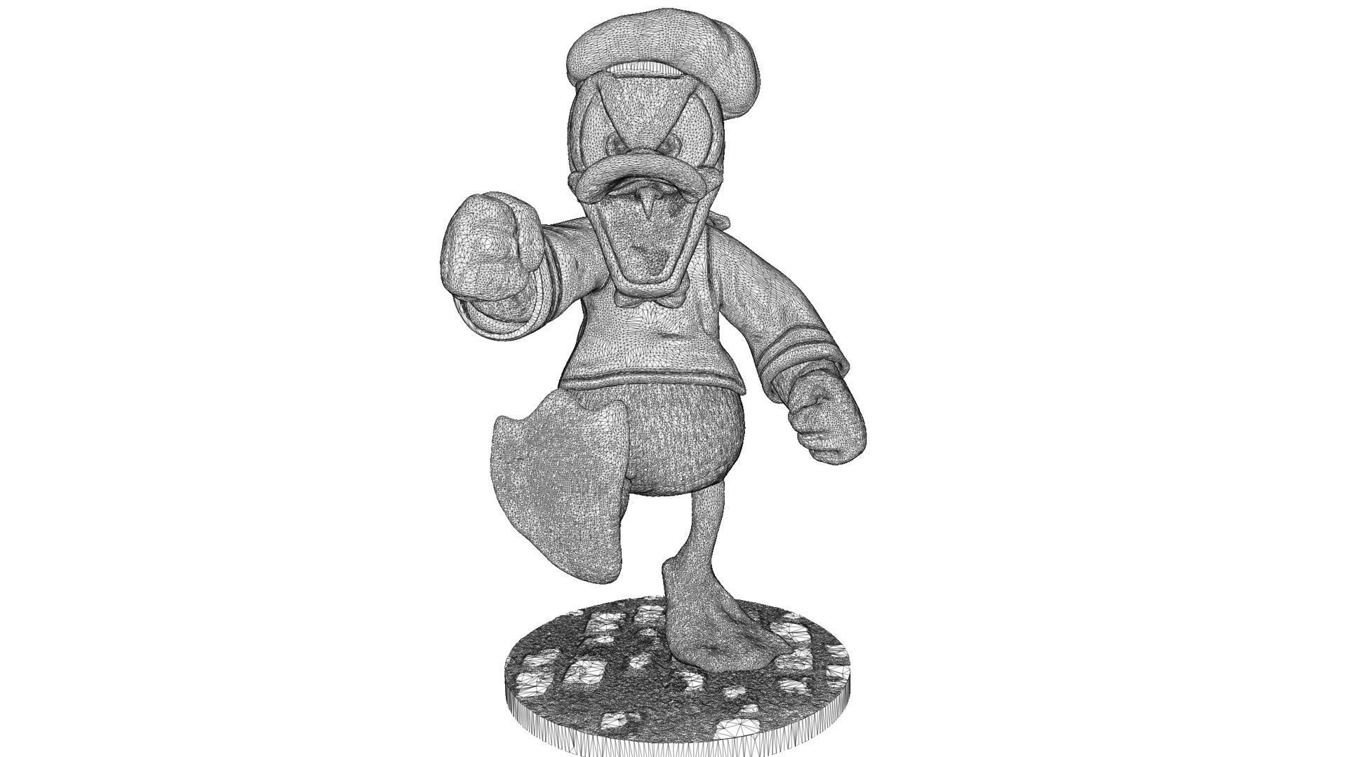 Donald Duck for 3D Printing Stl 3D print model_19