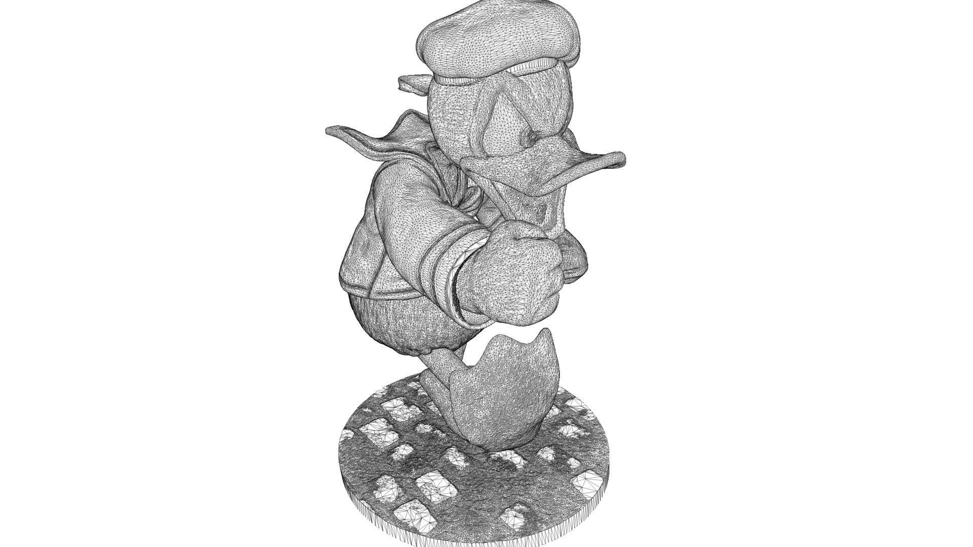 Donald Duck for 3D Printing Stl 3D print model_22