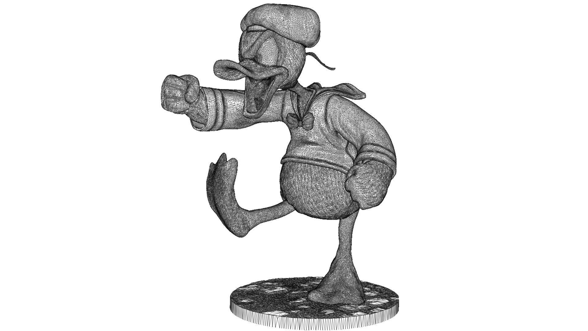 Donald Duck for 3D Printing Stl 3D print model_18