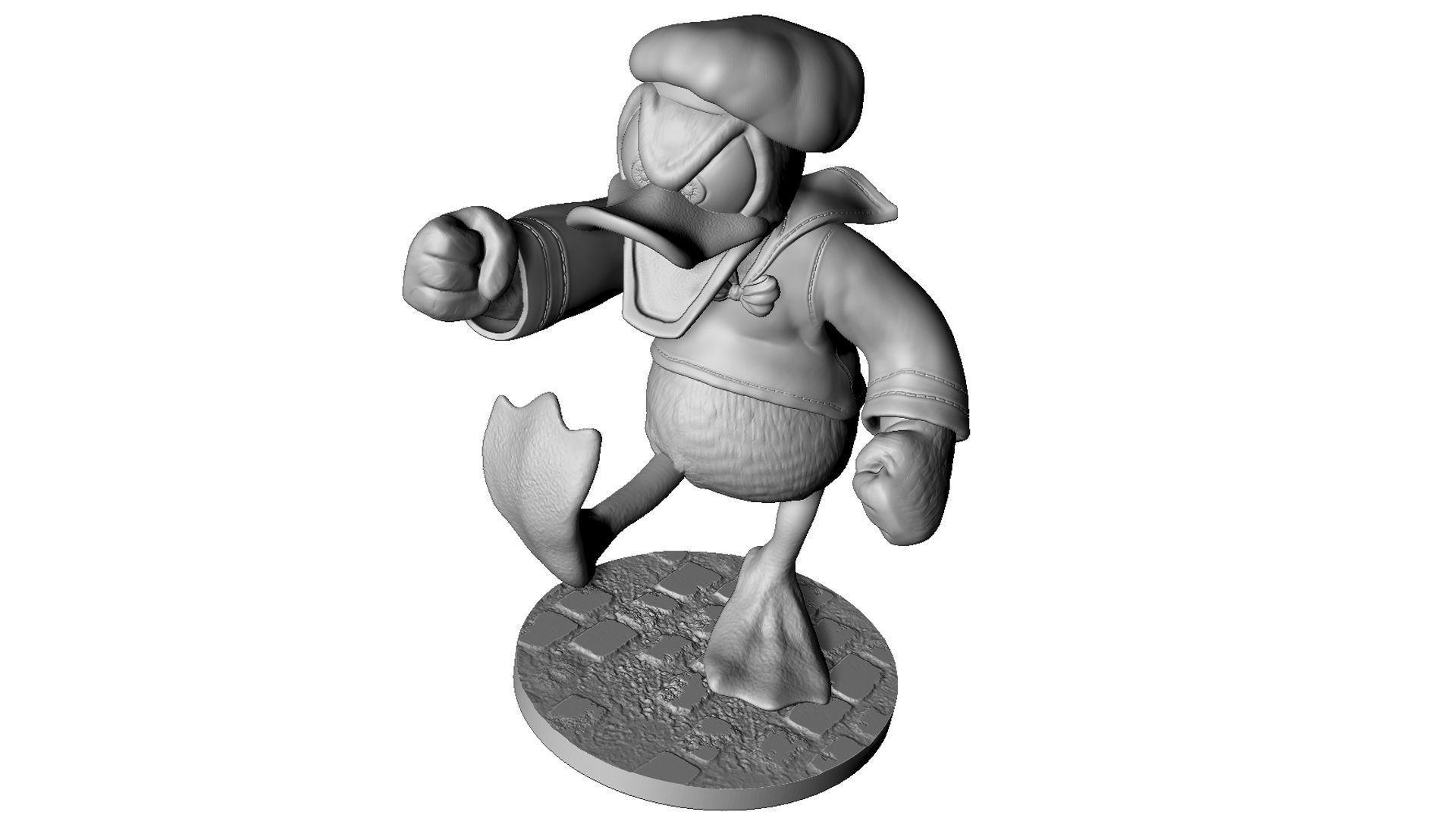 Donald Duck for 3D Printing Stl 3D print model_6