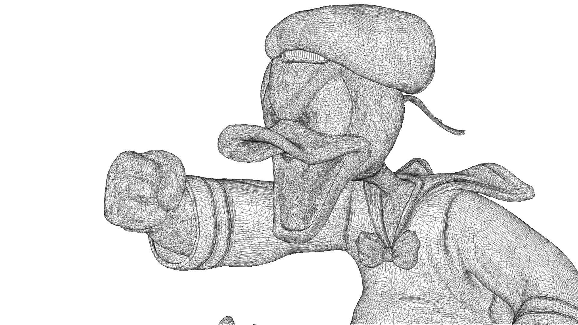 Donald Duck for 3D Printing Stl 3D print model_17