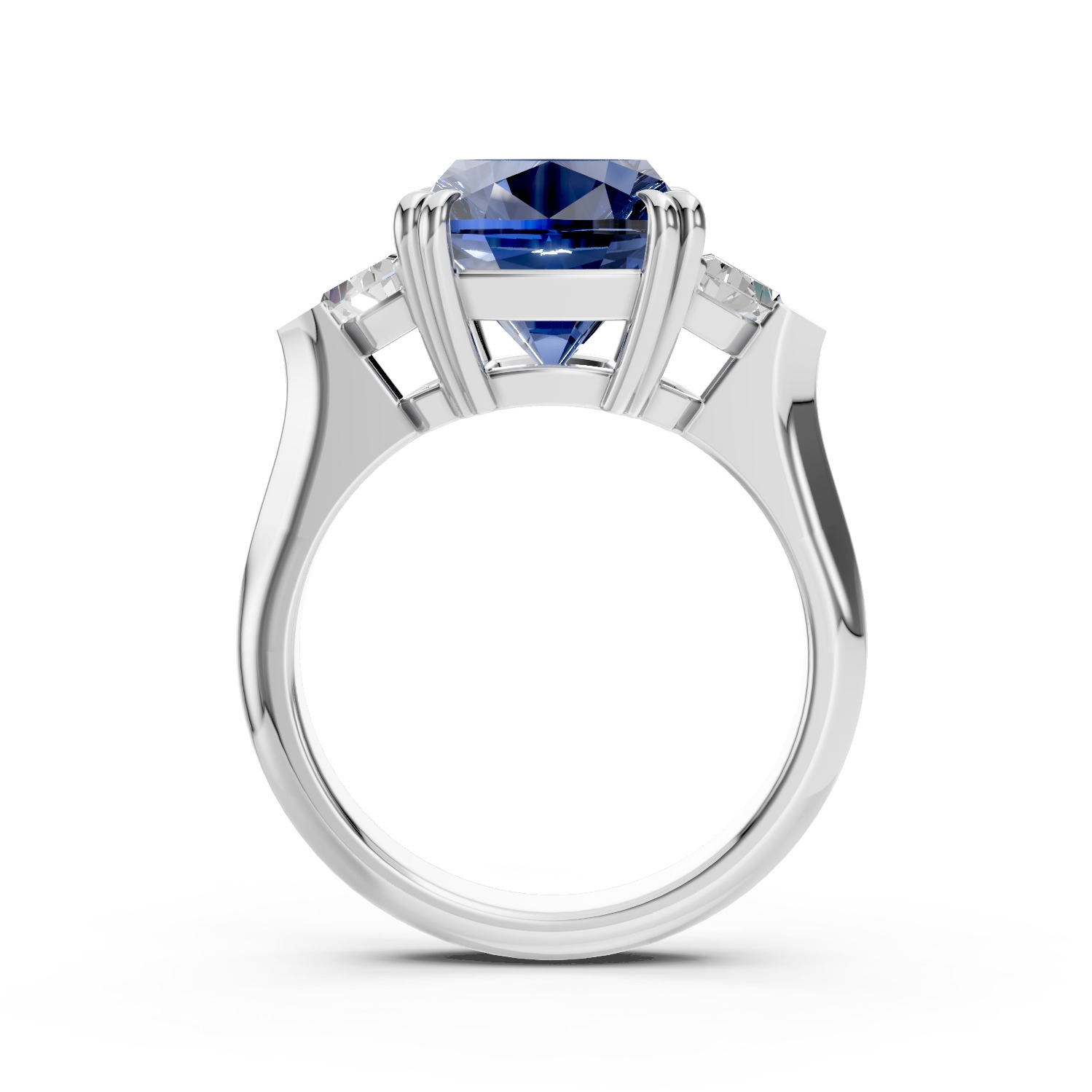 Tanzanite Ring 3D print model_2
