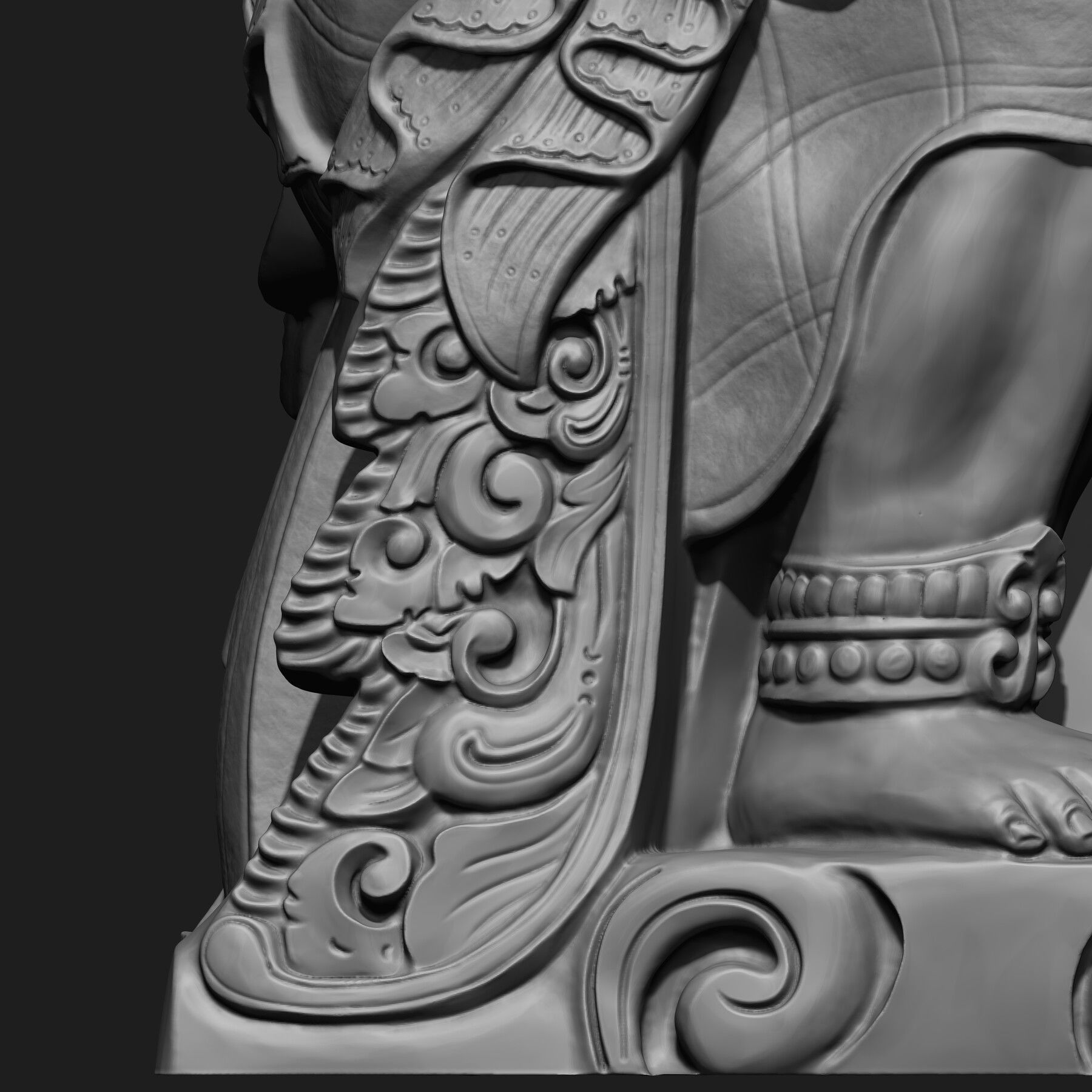 BALI Character Sculpture ZTL Obj Stl Fbx Zbrush 2019 HighPoly 3D model_8