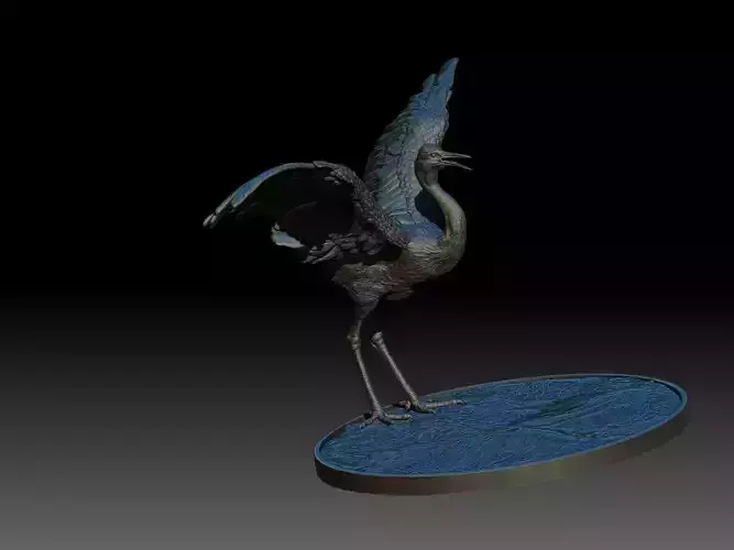 Red-Crowned Crane 3D print model