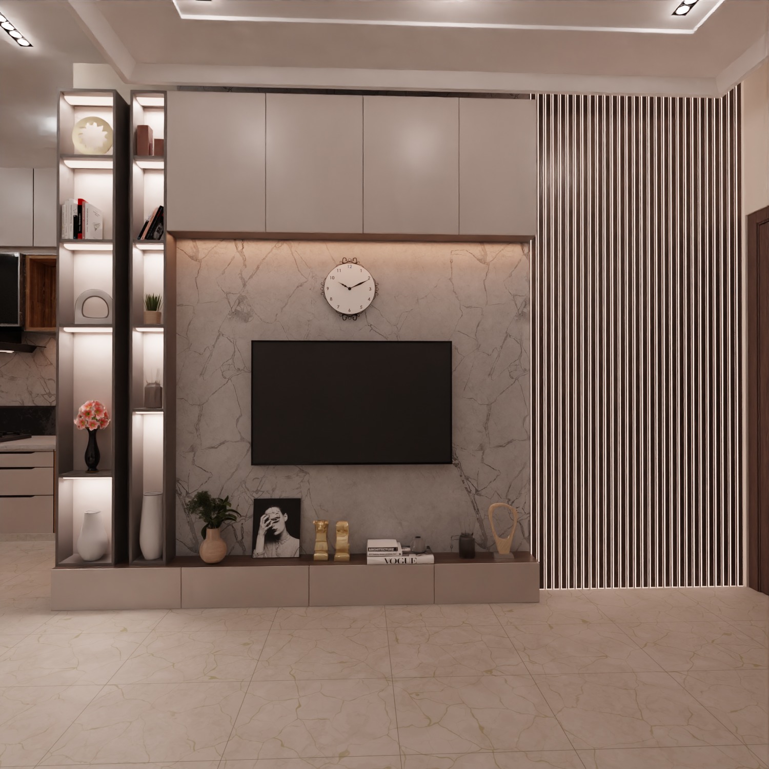 2 BHK Apartment Interior with Assets DS2 Low-poly 3D model_2
