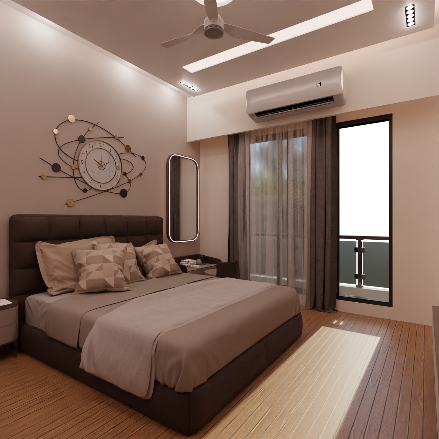 2 BHK Apartment Interior with Assets DS2 Low-poly 3D model_11