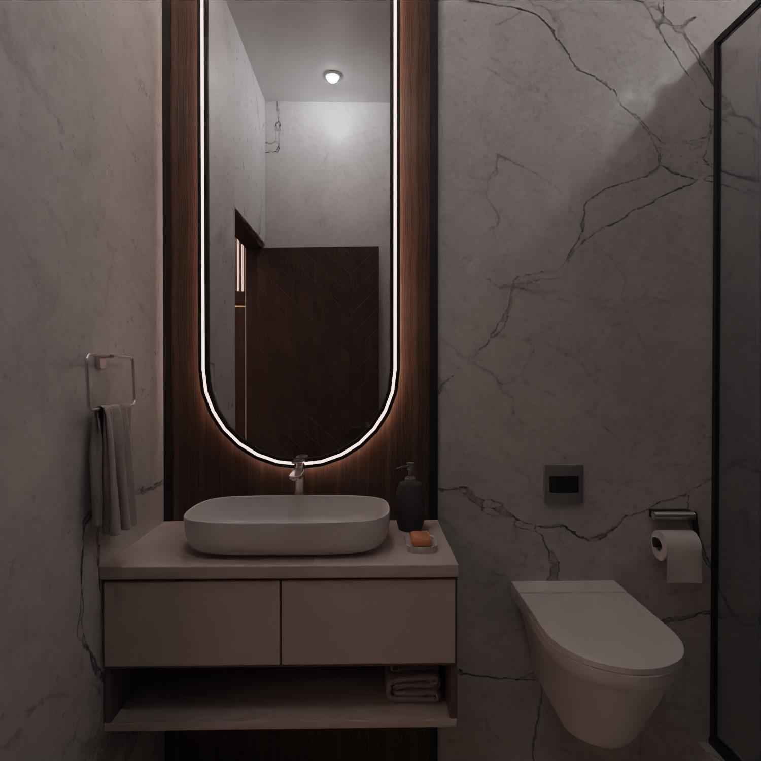 2 BHK Apartment Interior with Assets DS2 Low-poly 3D model_16