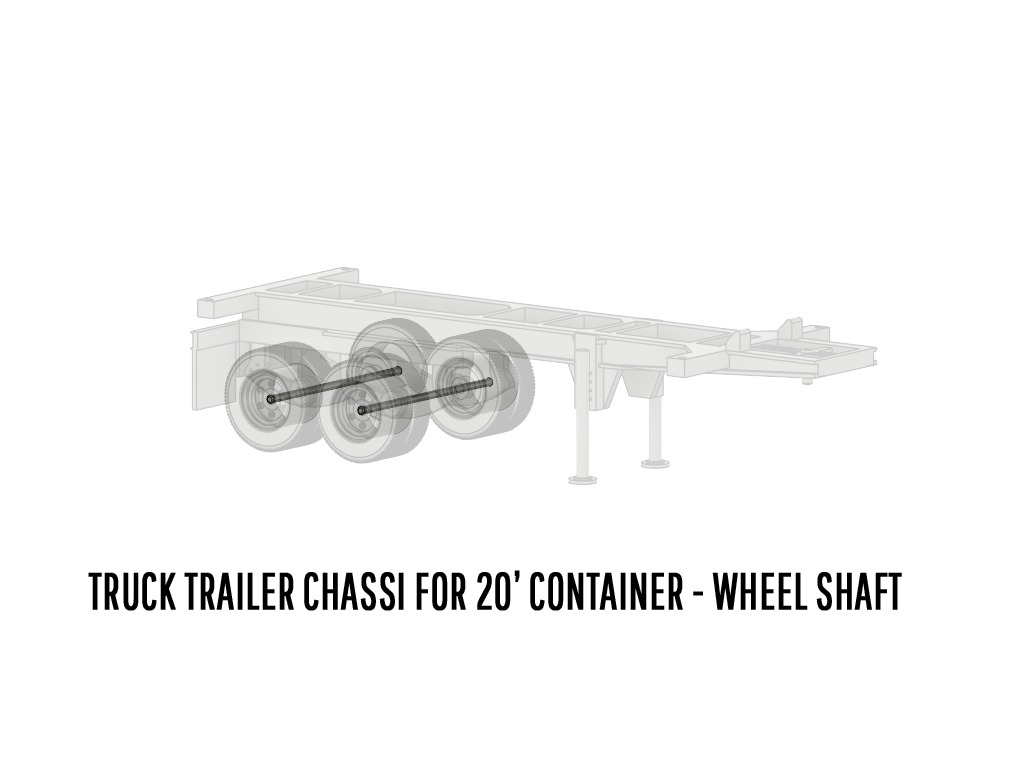 CARGO-0007 Container ISO standard H0-scale 8 items 3D print model_20