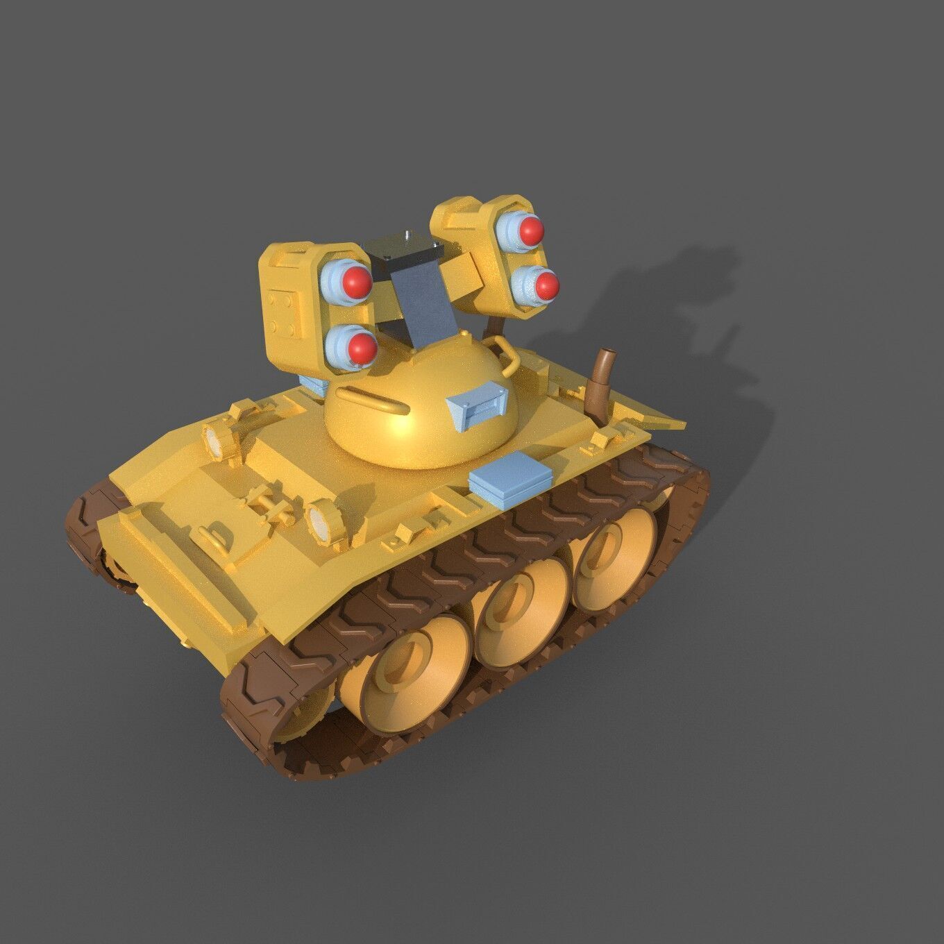 Low poly Tanks Low-poly 3D model_1