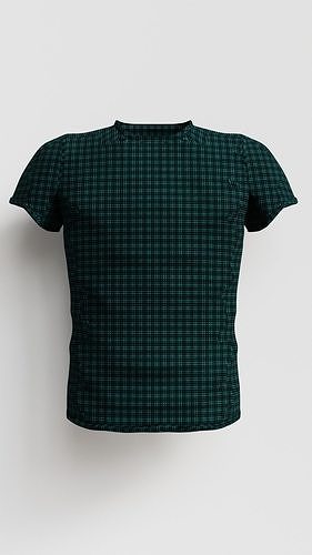 Realistic 3D T-Shirt Model with Fabric Texture Free 3D model
