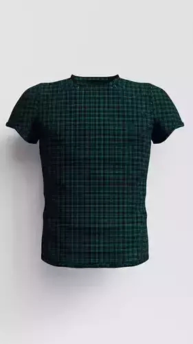 Realistic 3D T-Shirt Model with Fabric Texture