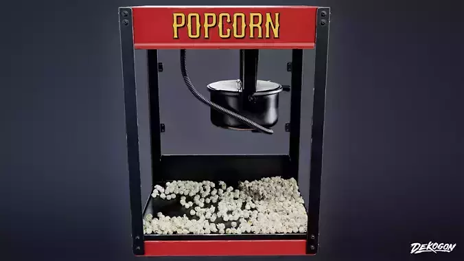JOBSITE - Popcorn Machine Set 01 - LOW POLY AND NANITE