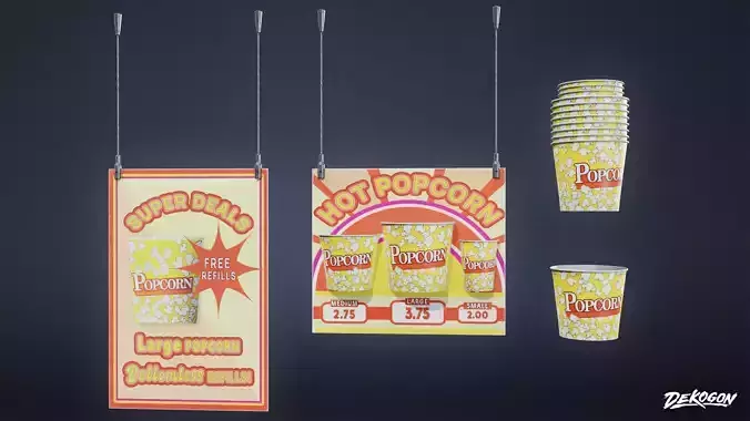 JOBSITE - Popcorn Set 01 - LOW POLY AND NANITE