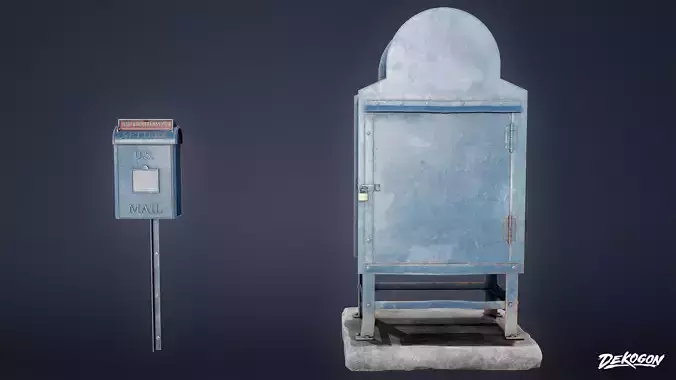 JOBSITE - Post Box 01 - LOW POLY AND NANITE