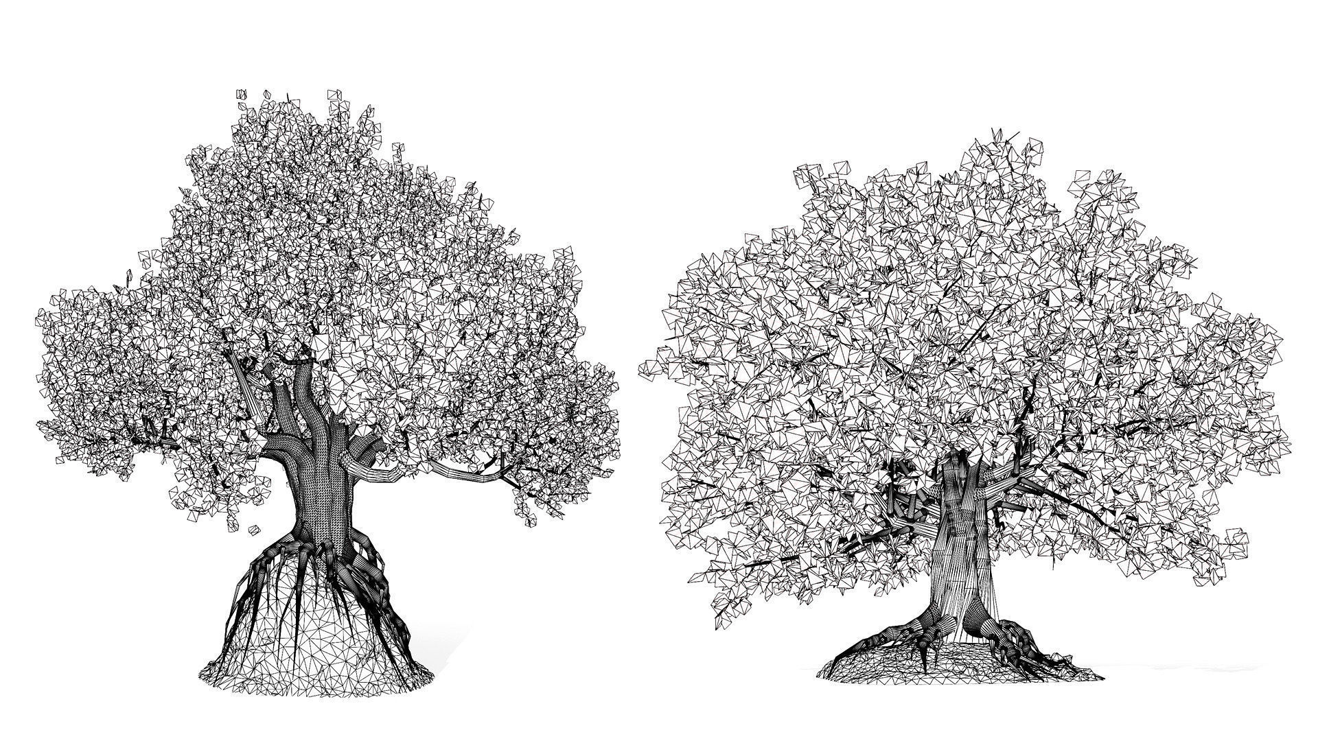 Stylized World Tree 3D Models Low-poly 3D model_14