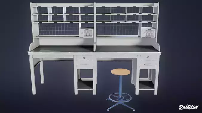 JOBSITE - Post Desk 01 - LOW POLY AND NANITE