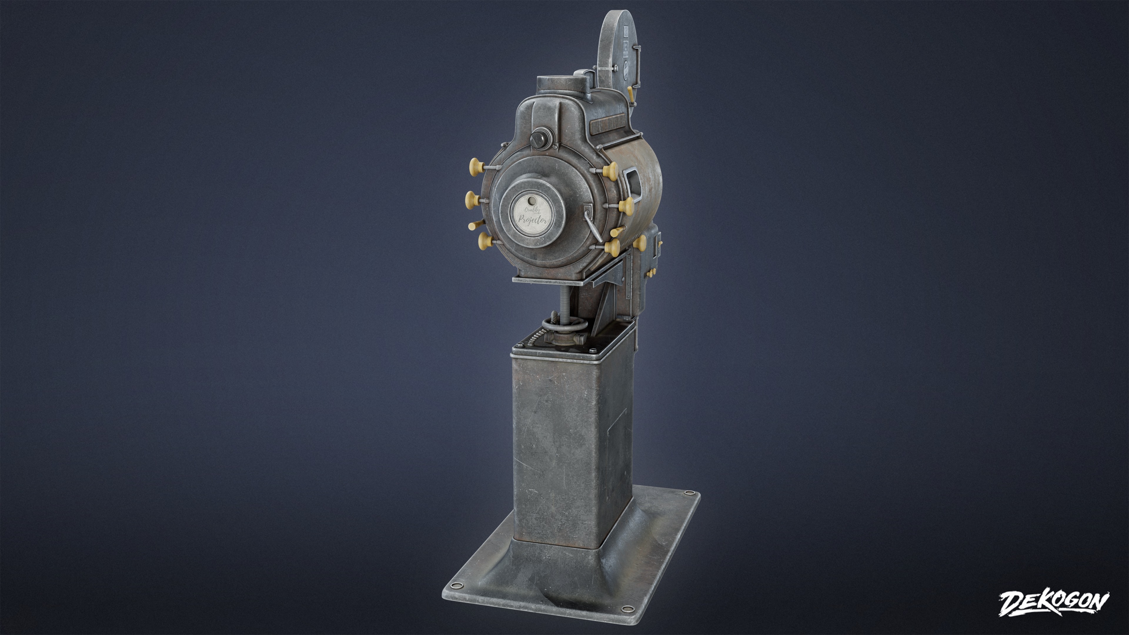 JOBSITE - Projector 01 - LOW POLY AND NANITE Low-poly 3D model_2