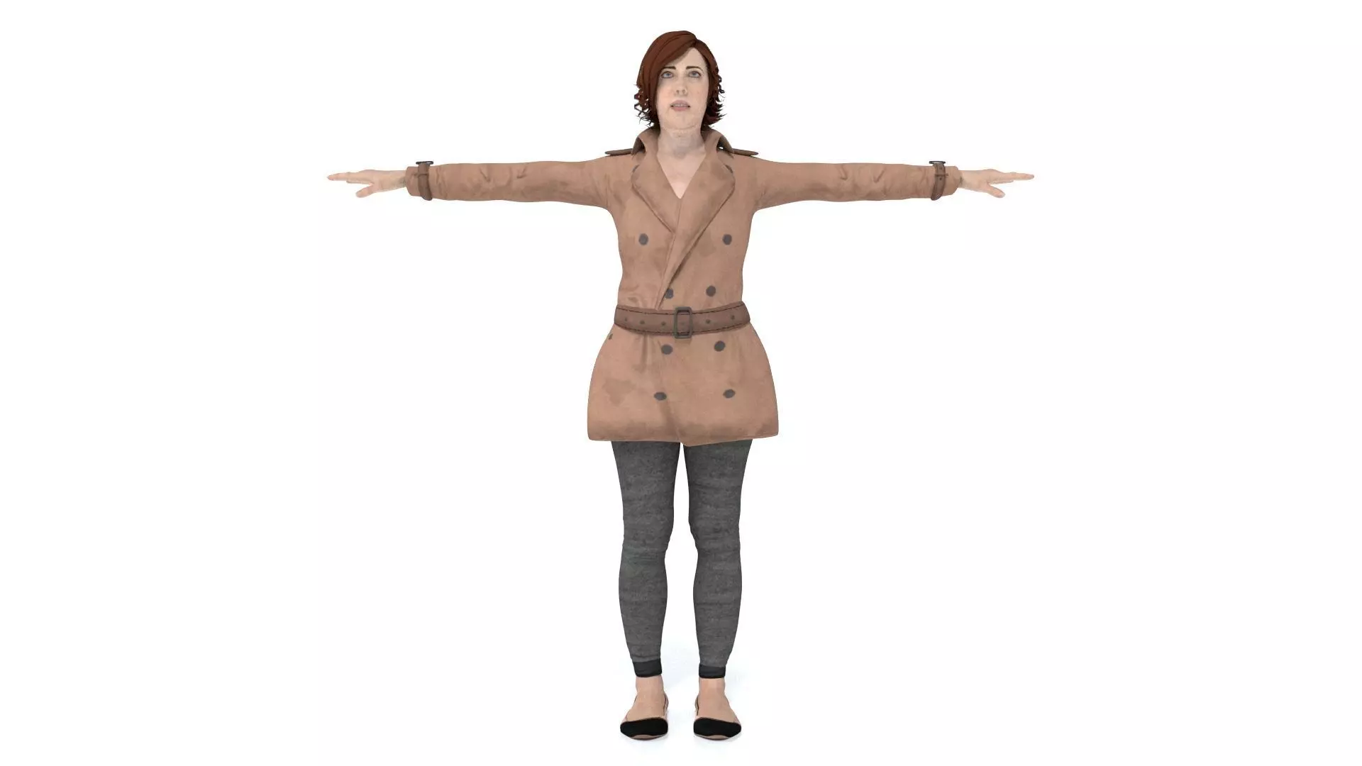 laos Female British Spy Low-poly 3D model_0