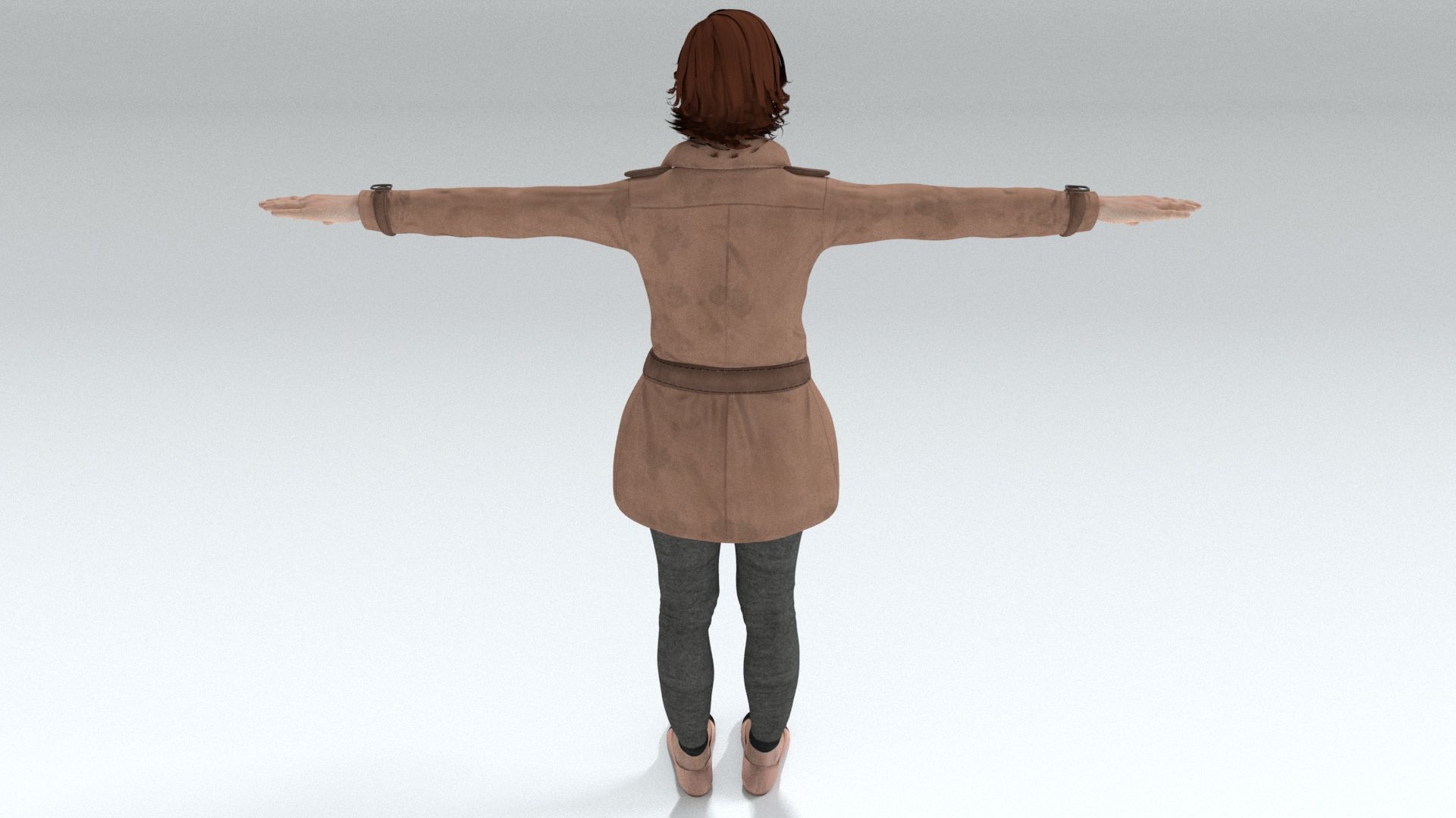 laos Female British Spy Low-poly 3D model_4