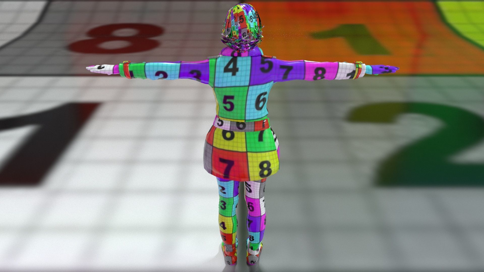 laos Female British Spy Low-poly 3D model_16