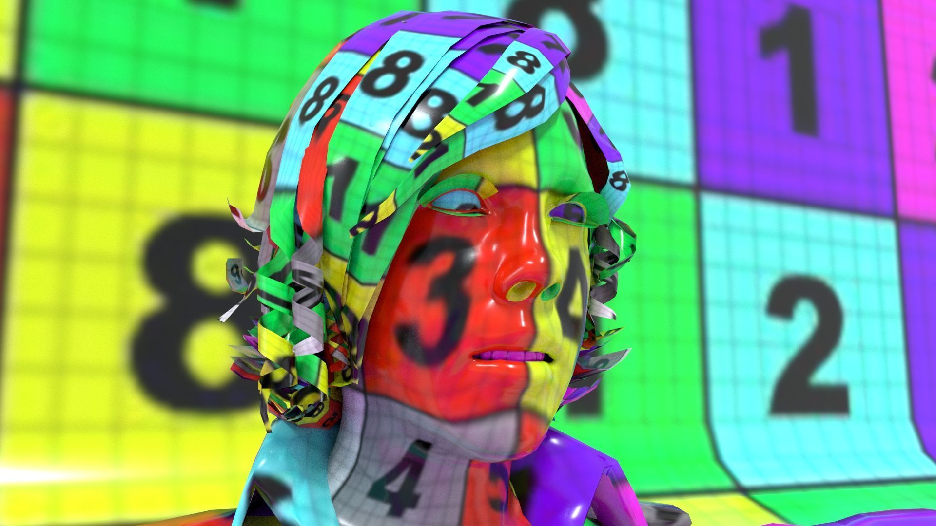 laos Female British Spy Low-poly 3D model_17