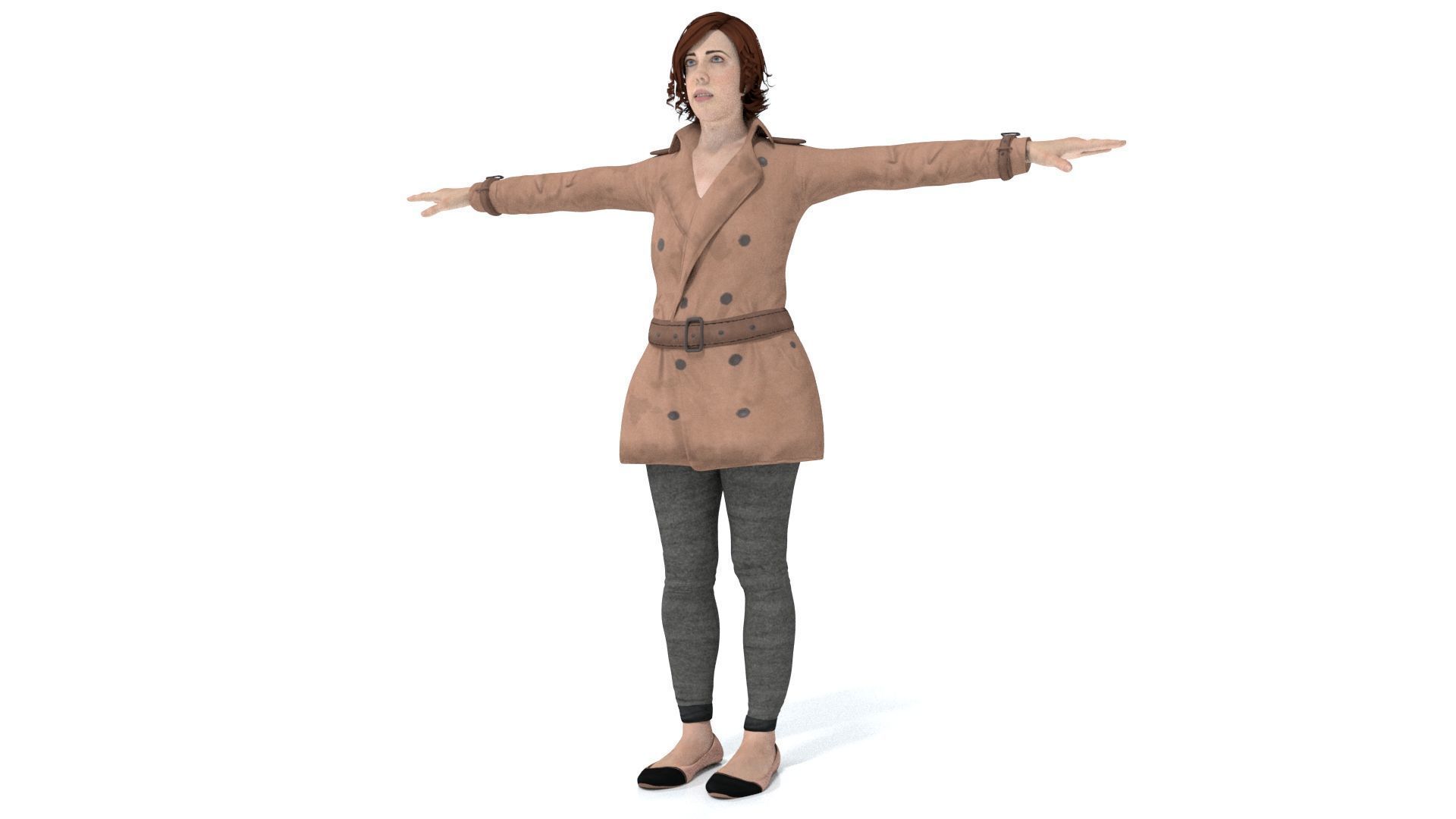 laos Female British Spy Low-poly 3D model_3