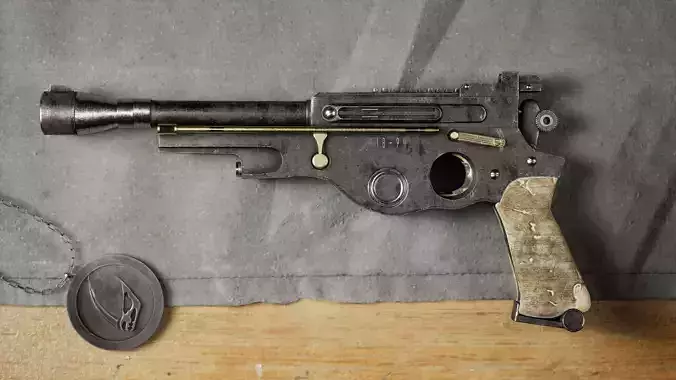 HERO Prop Asset - Mandalorian Blaster IB-94
