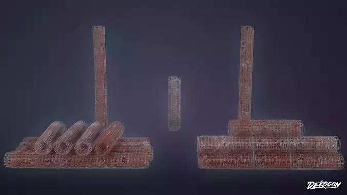 JOBSITE - Rolled Wire 01 - LOW POLY AND NANITE