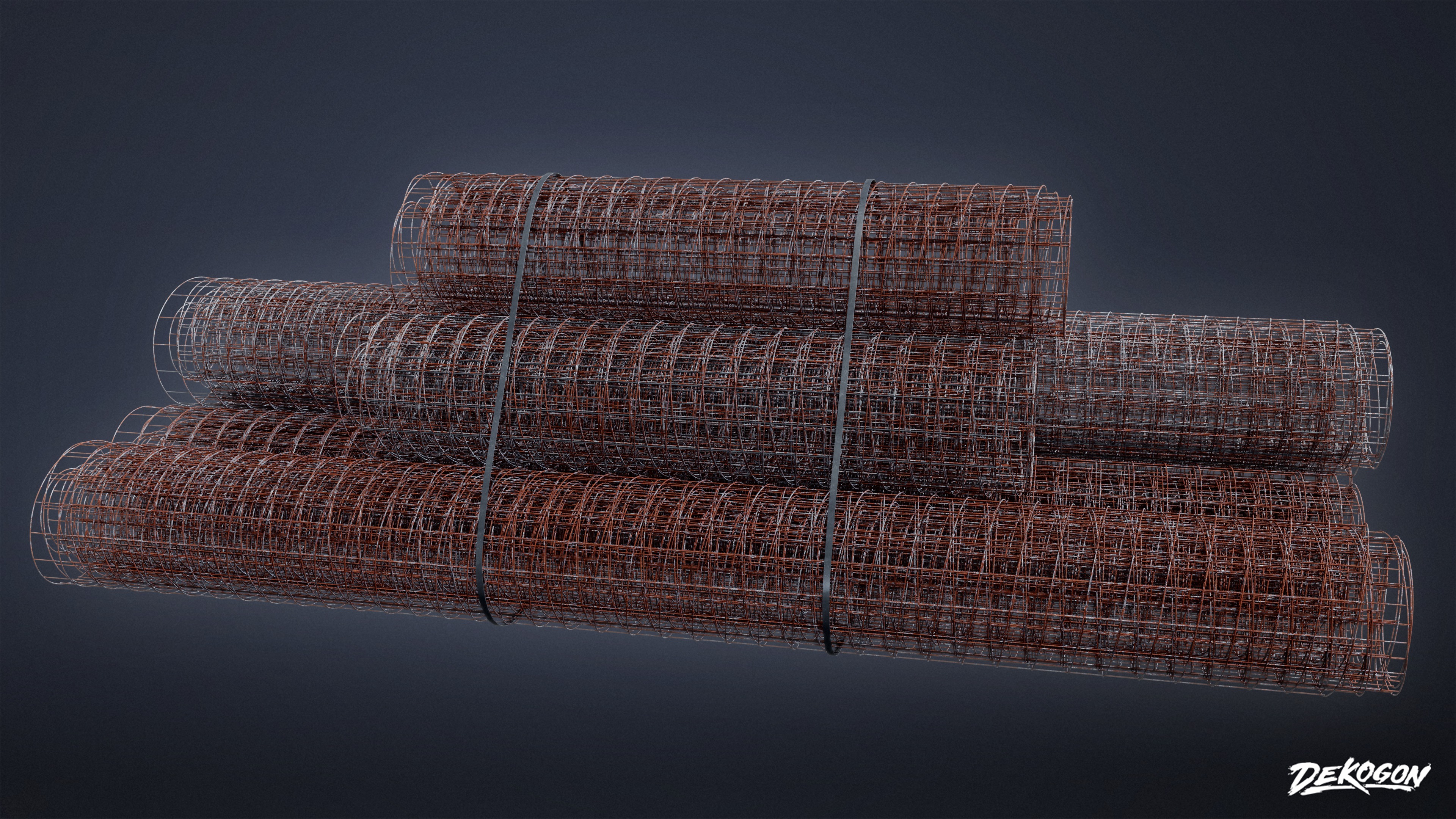 JOBSITE - Rolled Wire 01 - LOW POLY AND NANITE Low-poly 3D model_2