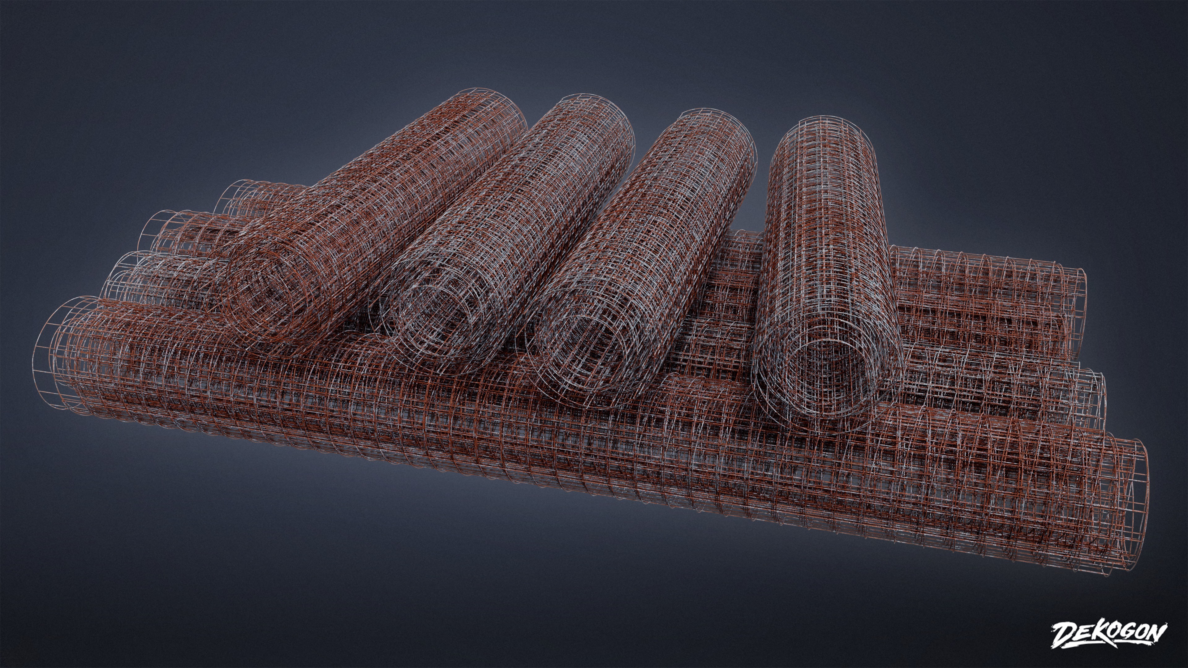 JOBSITE - Rolled Wire 01 - LOW POLY AND NANITE Low-poly 3D model_3