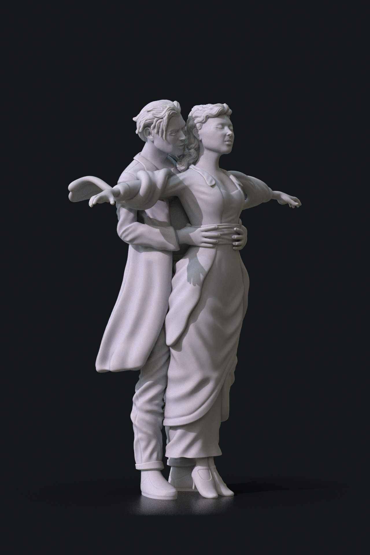 Jack and Rose - Titanic Movie 3D print model_2