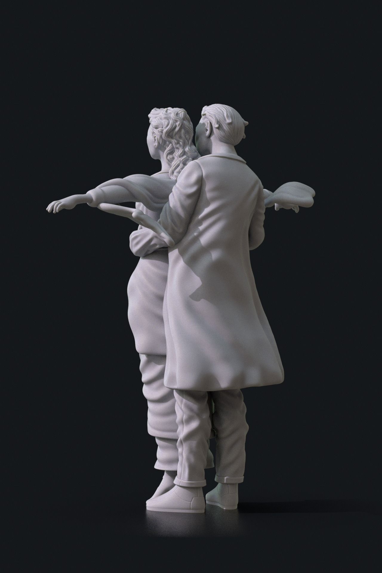 Jack and Rose - Titanic Movie 3D print model_4
