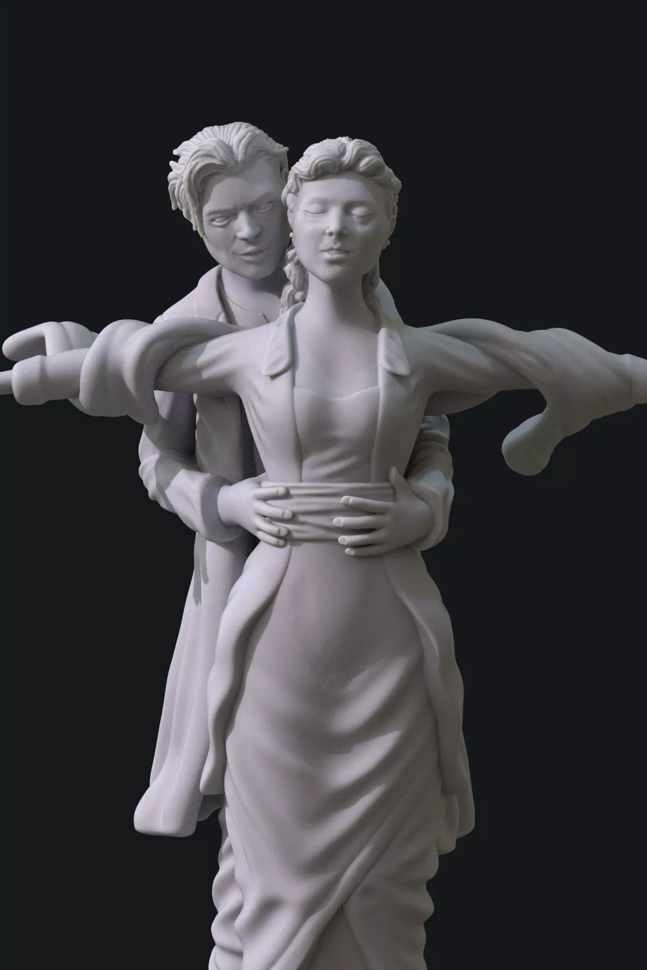 Jack and Rose - Titanic Movie 3D print model_0