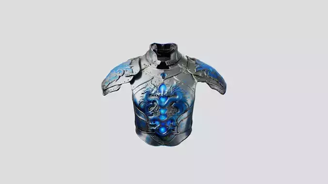 Fantasy Armor Cuirass Low-poly 3D model Low-poly 3D model